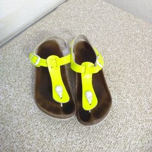 Birkenstocks Yellow Leather Sandals